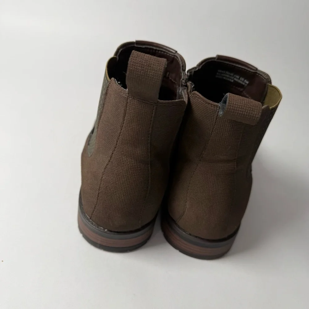 Stacy Adam’s Oakhurst Textured Fabric Brown Chelsea Men's Brown‎ Boots